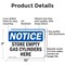 Signmission Store Empty Gas Cylinders Here, 10 in W x Rectangle, Aluminum OS-2PACK-NS-A-710-L-16627 - alternate 2